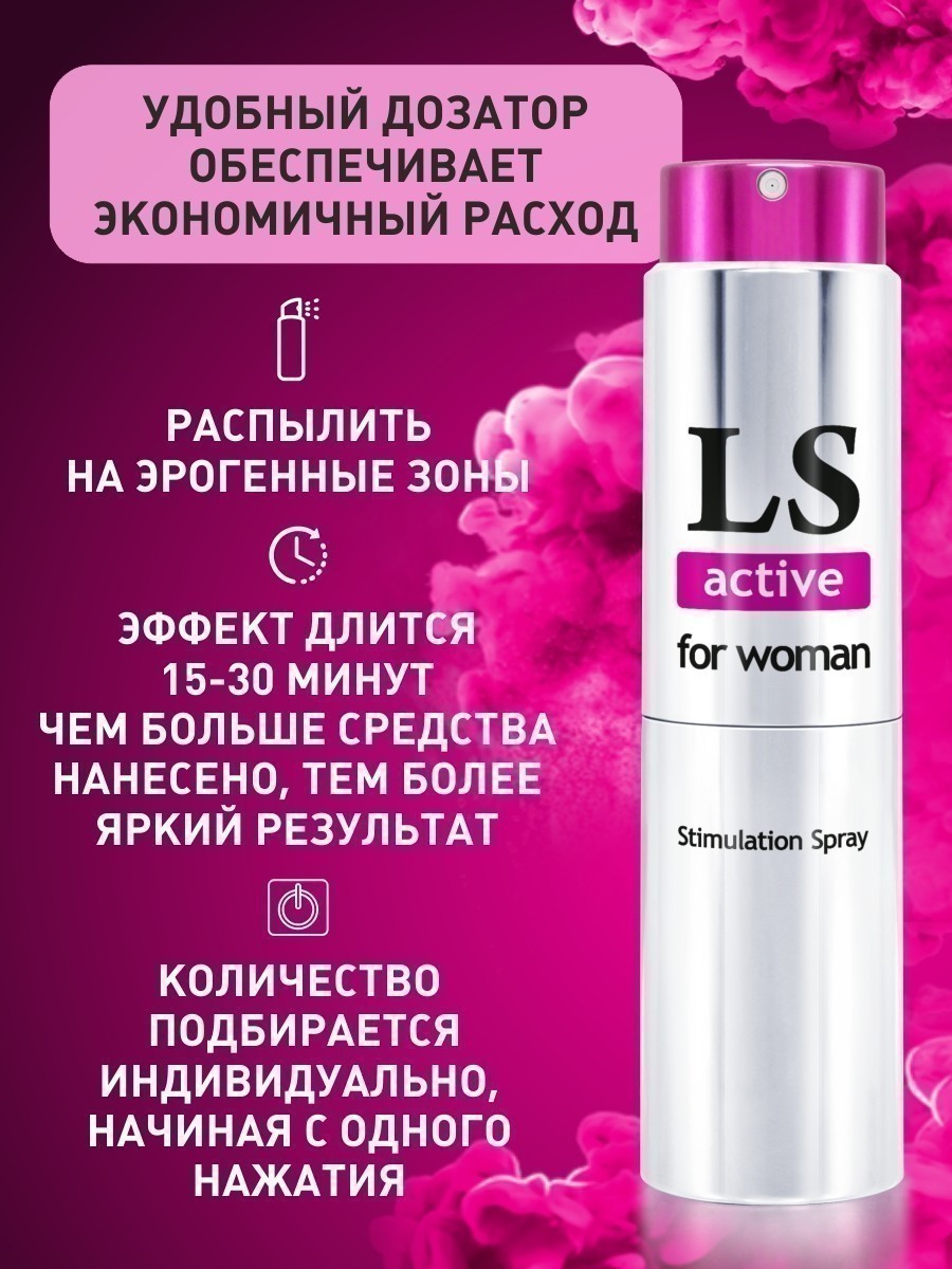 Возбуждающий спрей для женщин Bioritm LoveSpray Active, 18 мл