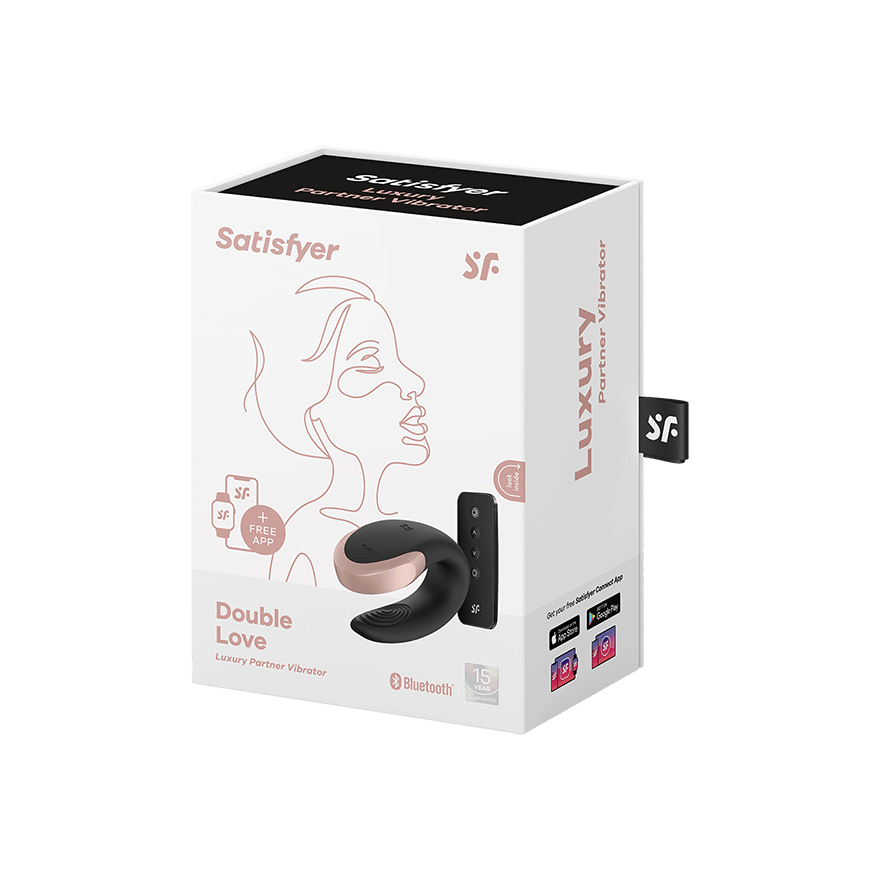 Вибратор для пар Satisfyer Double Love с пультом ДУ, черный