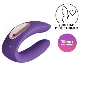 Стимулятор для пар Satisfyer Double Plus, фиолетовый