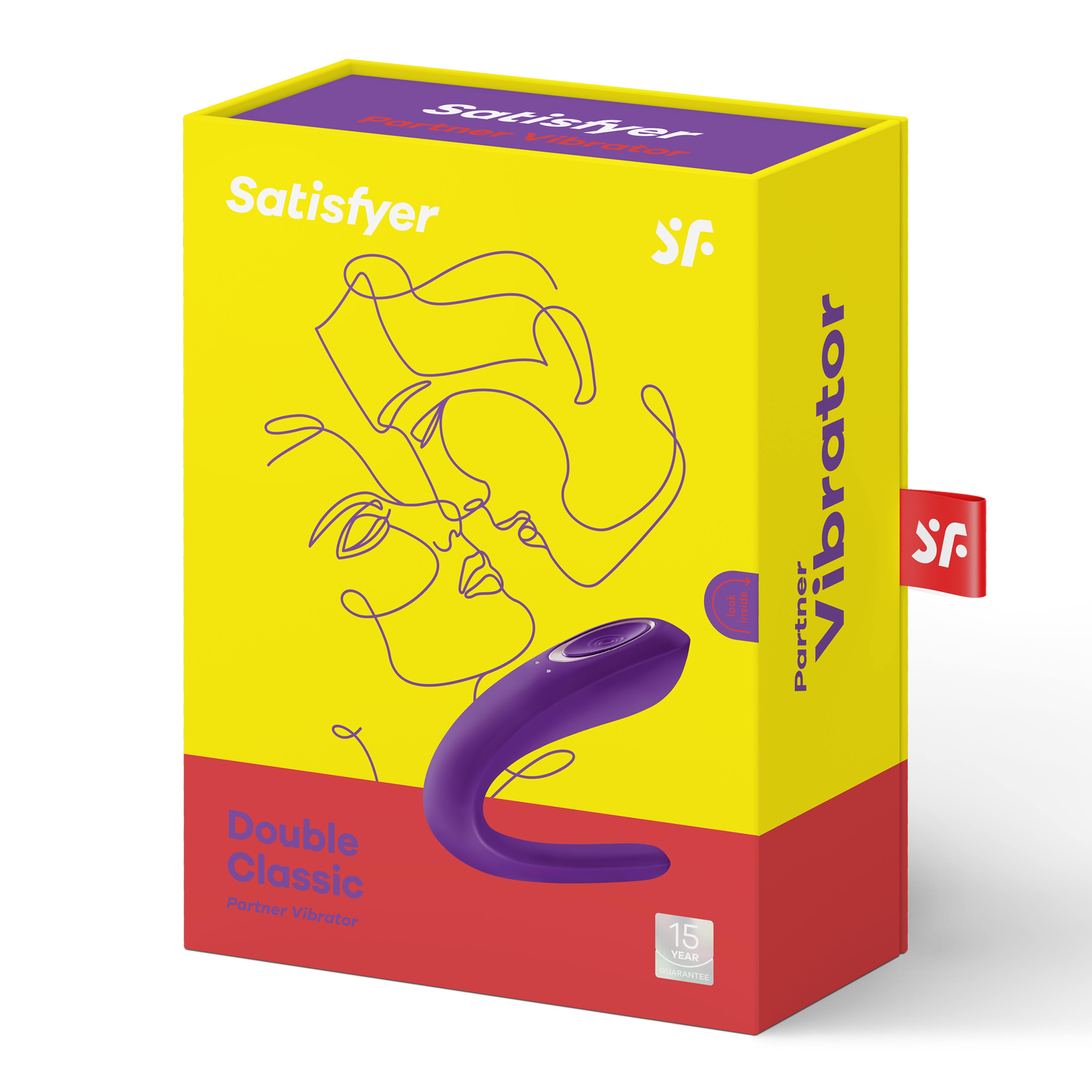 Вибратор для пар Satisfyer Partner Double Classic, фиолетовый