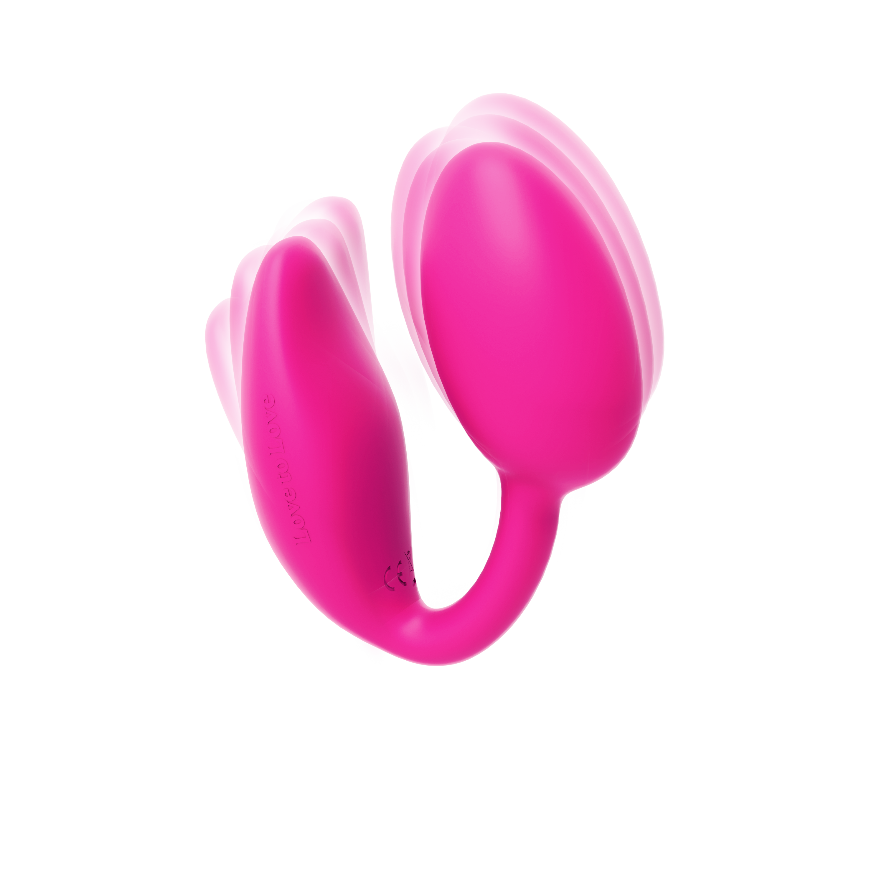 Виброяйцо Love To Love Wonderlove с клиторальным стимулятором, розовое