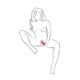Стимулятор клитора и интимных зон Adrien Lastic Caress с 5 насадками, розовый 