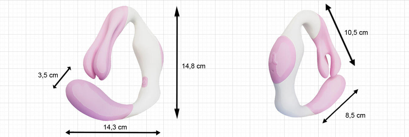 Стимулятор клитора и влагалища Adrien Lastic O Venus, розовый