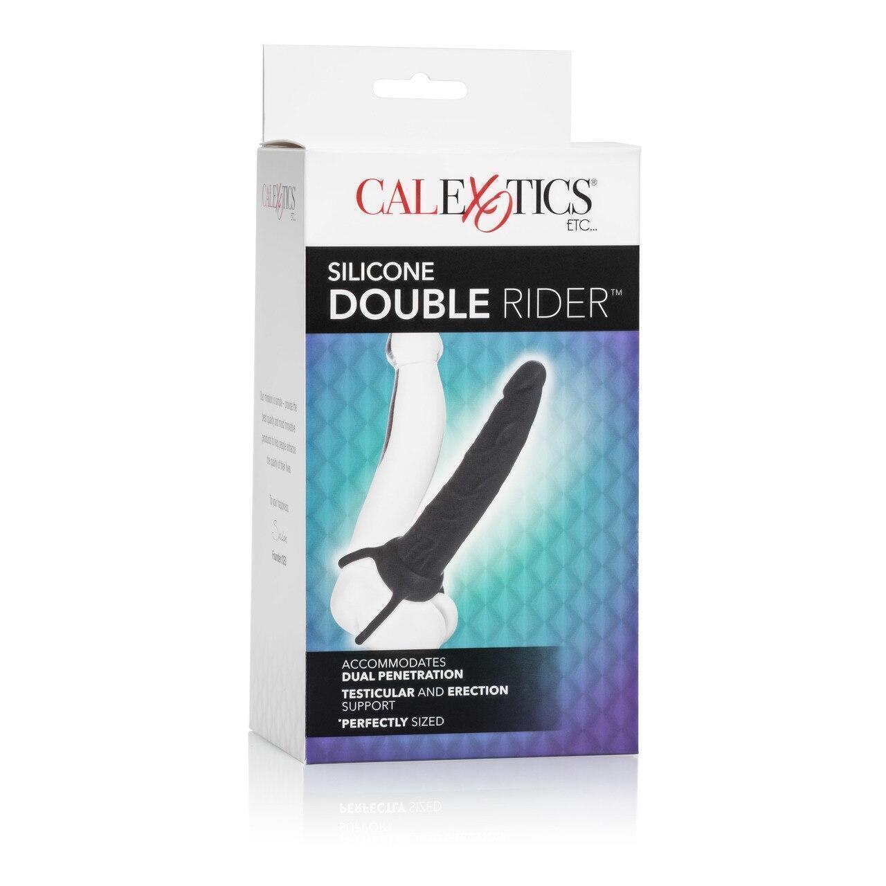 Насадка для двойного проникновения CalExotics Silicone Double Rider, черный