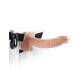 Страпон полый мужской с вибрацией Pipedream Hollow Strap On, 27 см, телесный