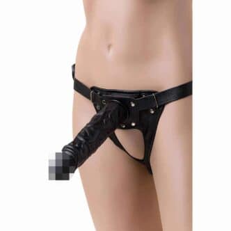 Страпон с поясом Harness LoveToy, с 2 насадками, чёрный