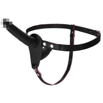 Страпон с вагинальной стимуляцией Toyfa Black&Red, чёрный