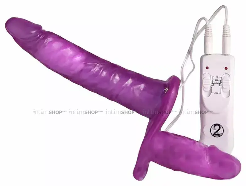 Страпон с вибрацией Orion You2Toys Strap On Duo, фиолетовый