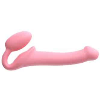 Гибкий страпон Strap-on-me Semi-Realistic S, розовый