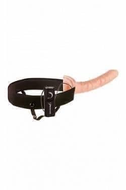Страпон полый мужской с вибрацией Pipedream Hollow Strap On, 27 см, телесный 3377-21 PD - PipeDream - Насадки на Член - Купить