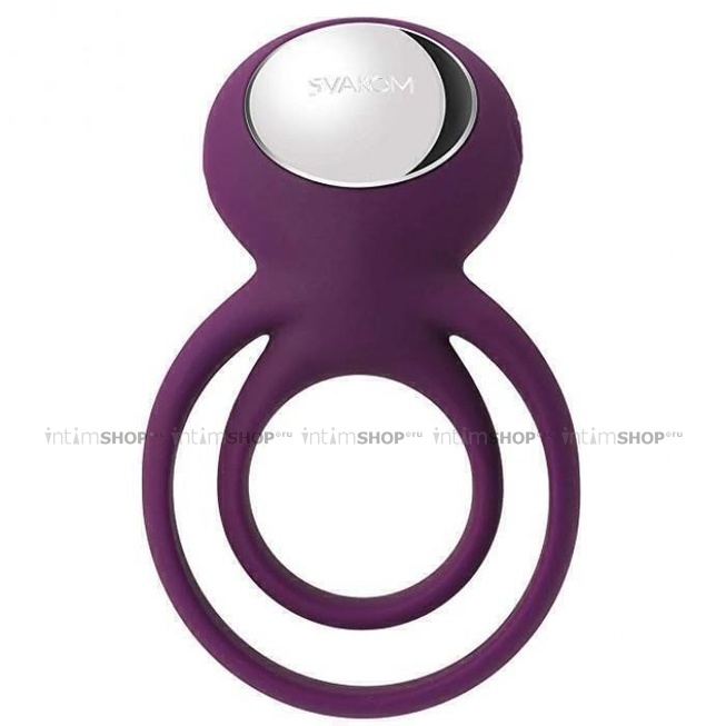 фото Виброкольцо с подхватом мошонки Svakom Tammy, фиолетовое