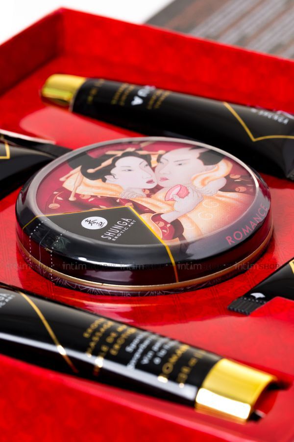 Набор Shunga Geisha's Secret Клубника с шампанским, 5 предметов