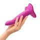 Фаллоимитатор с фиксацией формы Fun Factory Limba Flex M 17.5 см, розовый
