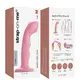 Фаллоимитатор с двусторонней таппинг-стимуляцией Strap-on-me Wave, розовый