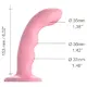 Фаллоимитатор с двусторонней таппинг-стимуляцией Strap-on-me Wave, розовый
