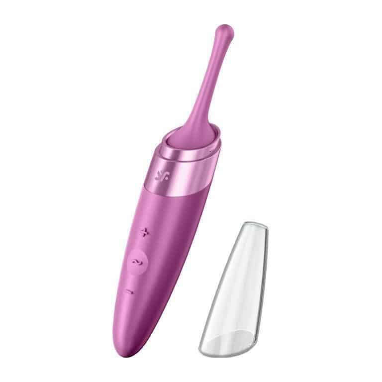 Точечный вибратор Satisfyer Twirling Delight, ягодный