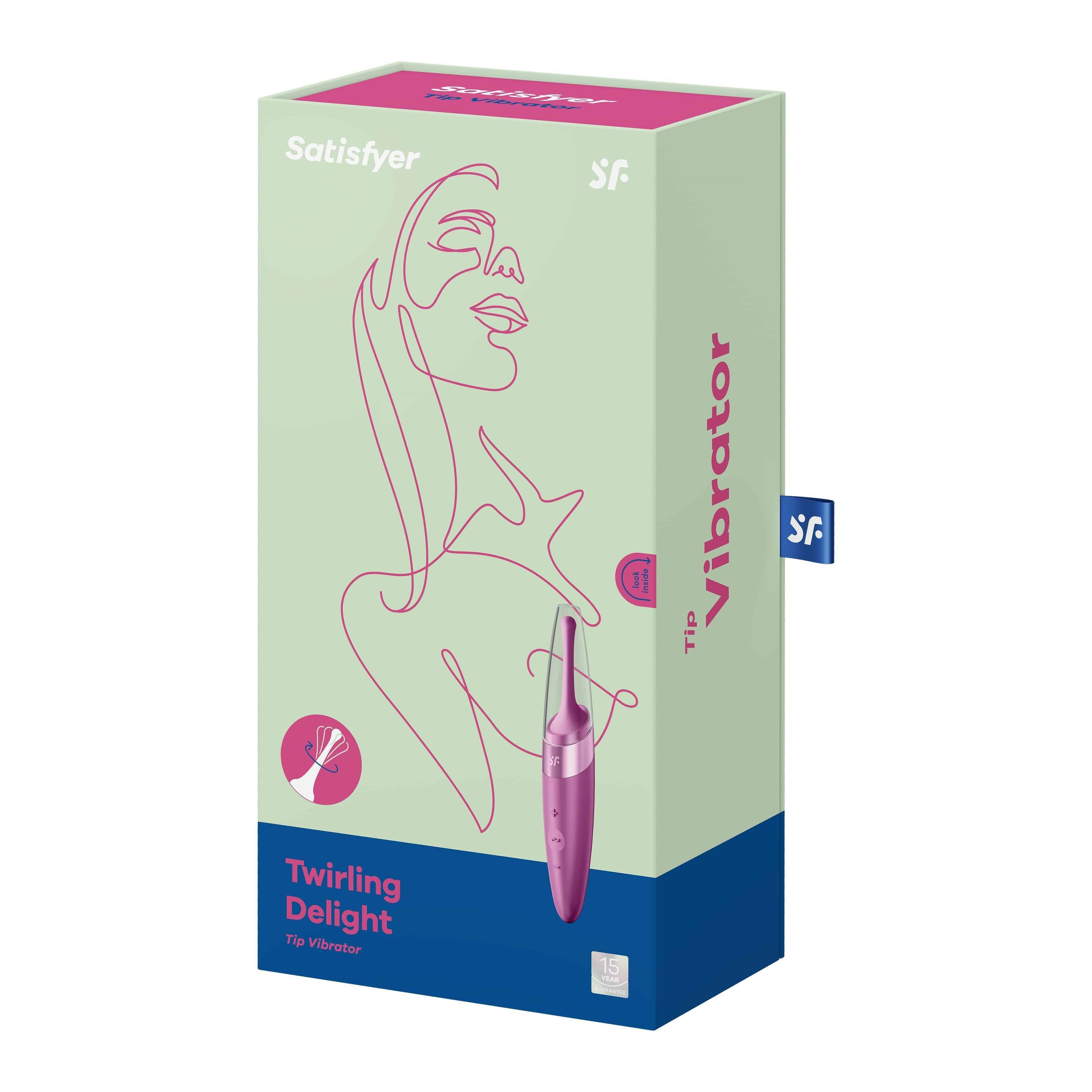 Точечный вибратор Satisfyer Twirling Delight, ягодный