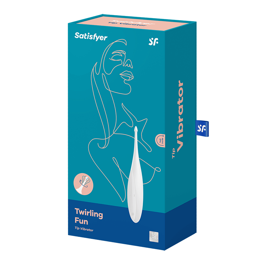 Точечный вибратор Satisfyer Twirling Fun, белый