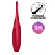 Точечный вибратор Satisfyer Twirling Fun, красный