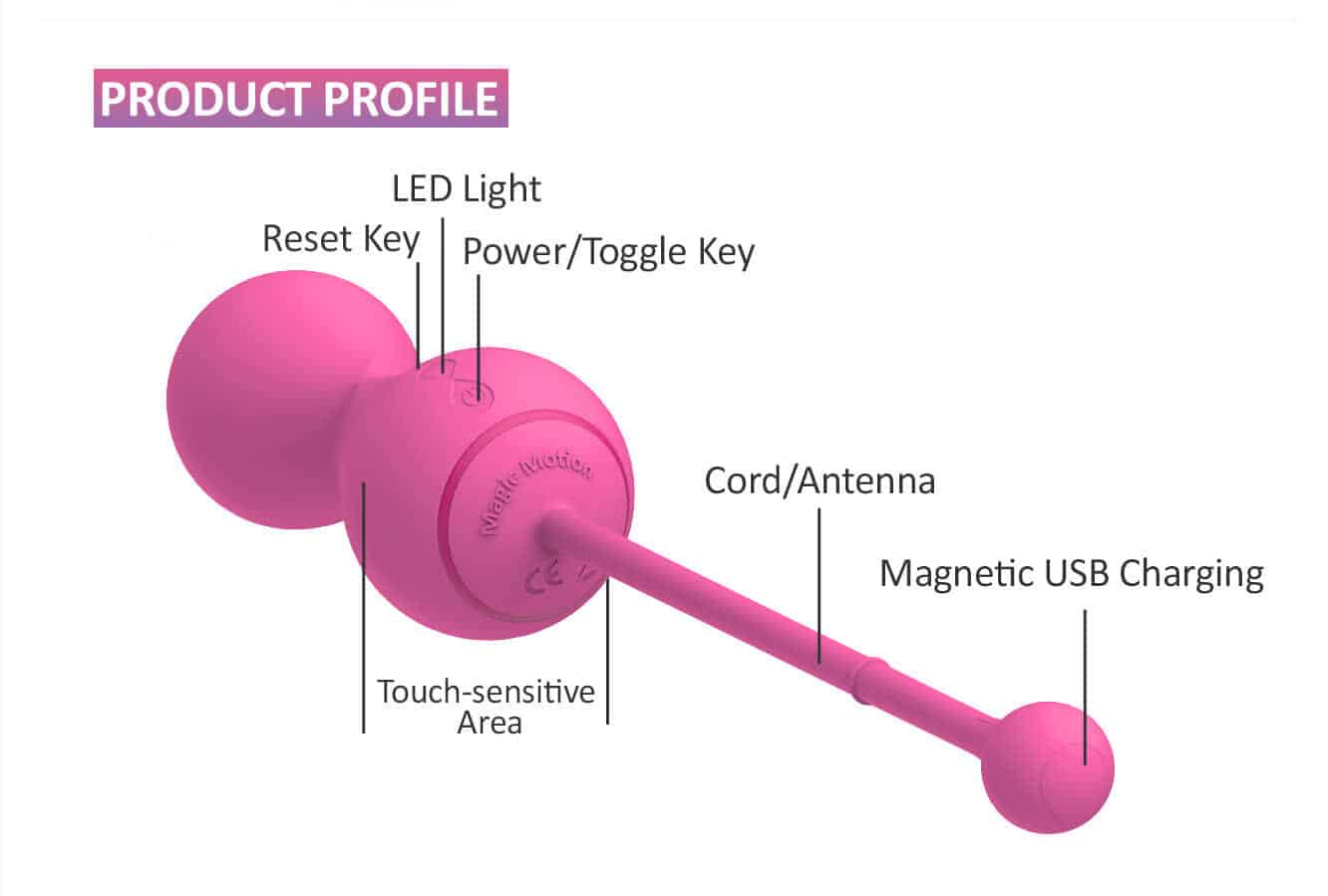 Тренажер Кегеля Magic Motion Kegel Master Gen 2, розовый