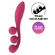 Тройной вибростимулятор Satisfyer Tri Ball 1, красный