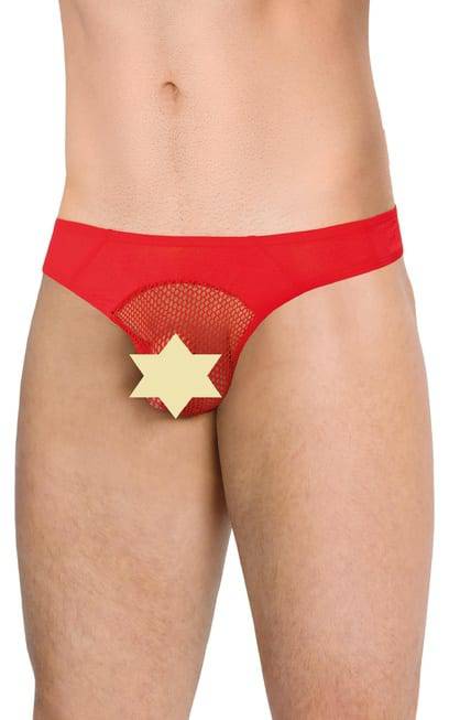 Трусы мужские со вставками из сетки SoftLine Collection, красный, XL