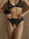 Трусики с доступом и бантом Le Frivole Easy to love 42-44, чёрные