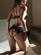 Трусики с доступом и бантом Le Frivole Easy to love 42-44, чёрные