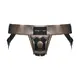 Трусики для страпона Strap-on-me Leatherette Harness Curious OS, бронзовые