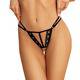 Трусики Easy to love с доступом и металлическими вставками, чёрные, S/M