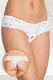 Трусики Soft Line с доступом и бантиком, белые S/M