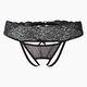 Трусики-стринги Easy to love с доступом и мягким кружевом, черные, S/M