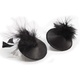 Украшение на Грудь Bijoux Indiscrets - Burlesque Pasties Feathers, перо черное