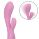 Ультрагибкий вибратор-кролик с фиксацией формы CalExotics Contour Zoie, розовый