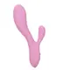 Ультрагибкий вибратор-кролик с фиксацией формы CalExotics Contour Zoie, розовый