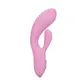 Ультрагибкий вибратор-кролик с фиксацией формы CalExotics Contour Zoie, розовый