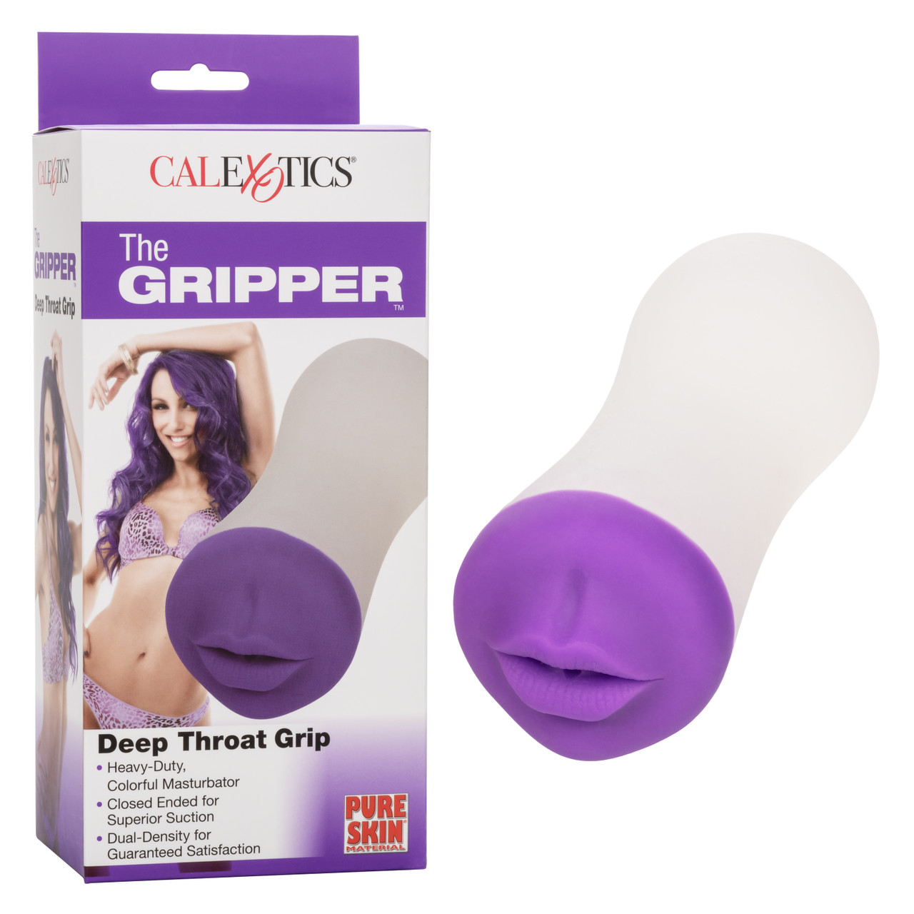 Мастурбатор-ротик CalExotics The Gripper Deep Throat Grip, фиолетовый