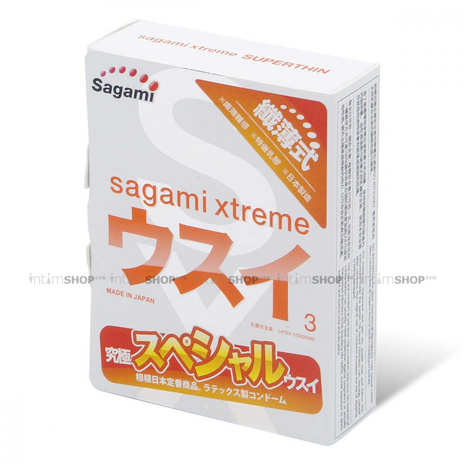 Ультратонкие Презервативы Sagami Xtreme №3