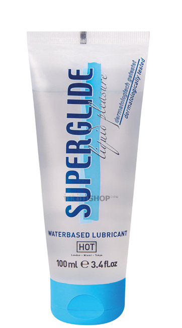 Универсальная смазка Hot Superglide Liquid Pleasure на водной основе, 100 мл - фото 1