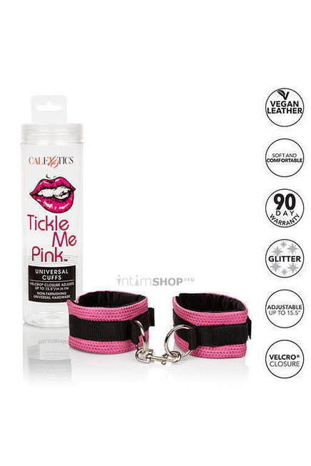 Универсальные наручники California Exotic Novelties Tickle Me Pink, розовый - фото 2