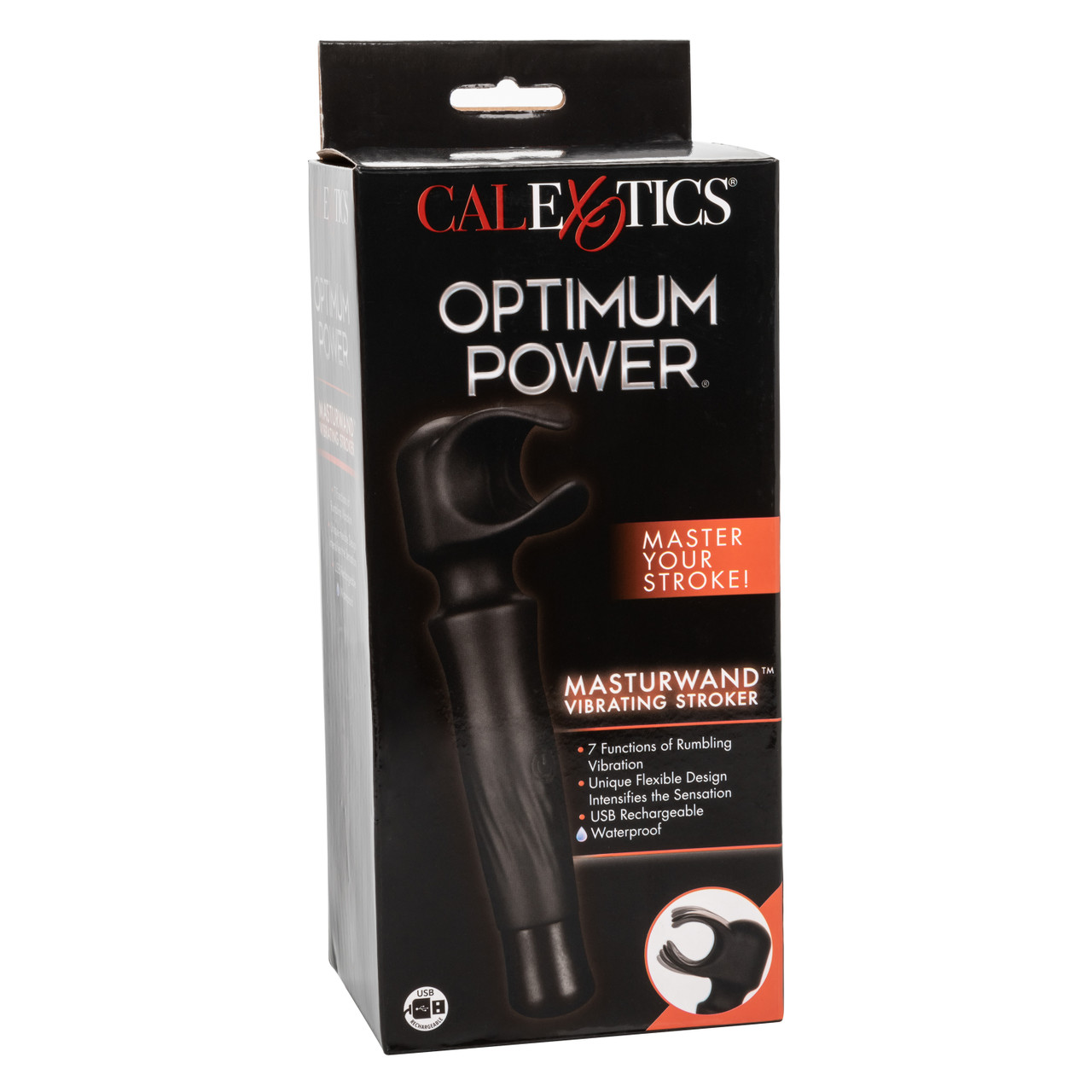 Вибромассажер-мастурбатор CalExotics Optimum Power Masturwand, черный 