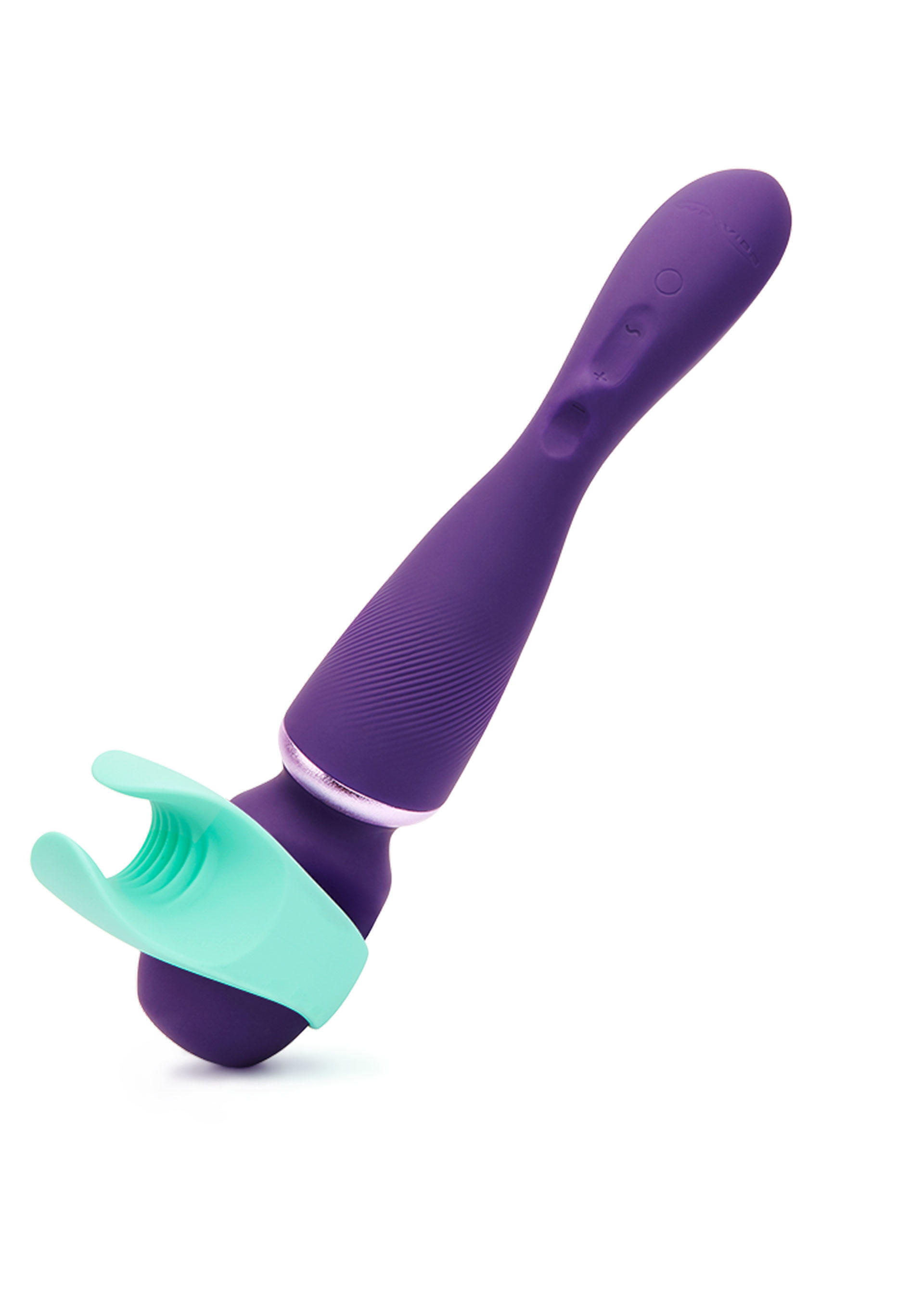 Вибромассажер We-Vibe Wand с насадками, фиолетовый