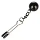 Утяжеленные зажимы для сосков CalExotics Nipple Grips, серебристый, чёрный