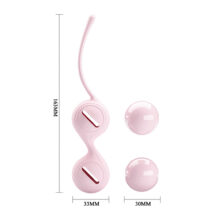Вагинальные шарики Baile Kegel Tighten UP I, розовые