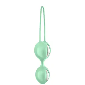 Вагинальные шарики Fun Factory Smartballs Duo, зеленые