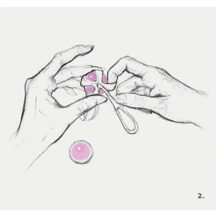 Вагинальные шарики Gvibe Geisha Balls 2, розовые