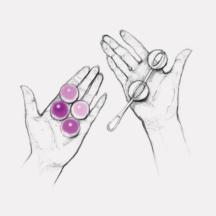 Вагинальные шарики Gvibe Geisha Balls 2, розовые