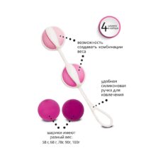Вагинальные шарики Gvibe Geisha Balls 2, розовые