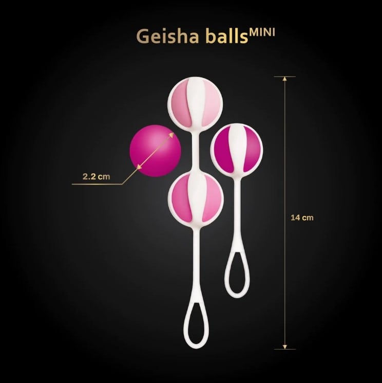 Вагинальные шарики Gvibe Geisha Balls Mini, розовые