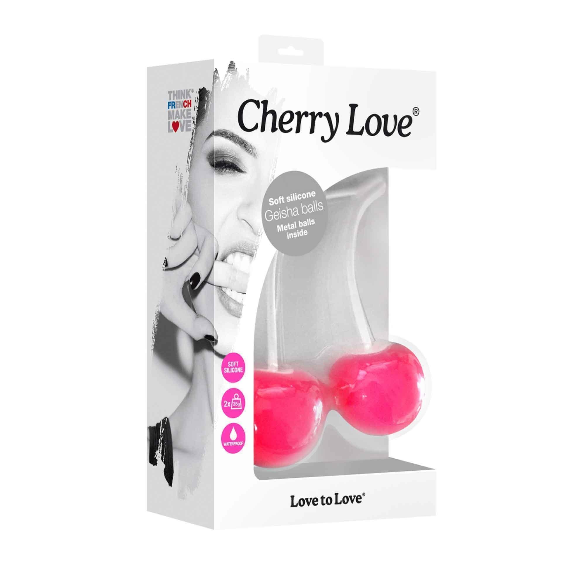 Вагинальные шарики Love to Love Cherry Love, бело-розовый
